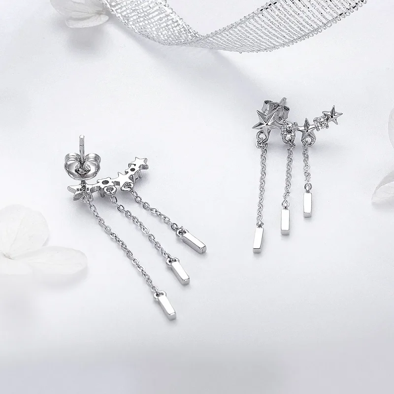 (slika za) Viseči uhani Pandora Style Meteor Love - SCE399 - Ogled 3