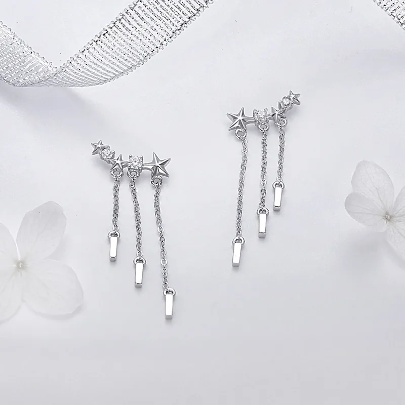 (slika za) Viseči uhani Pandora Style Meteor Love - SCE399 - Ogled 4