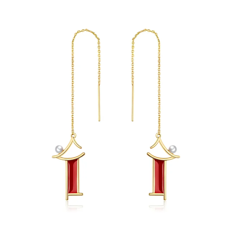 (slika za) Viseči uhani Pandora Style Red Memory - BSE340 - Slika izdelka