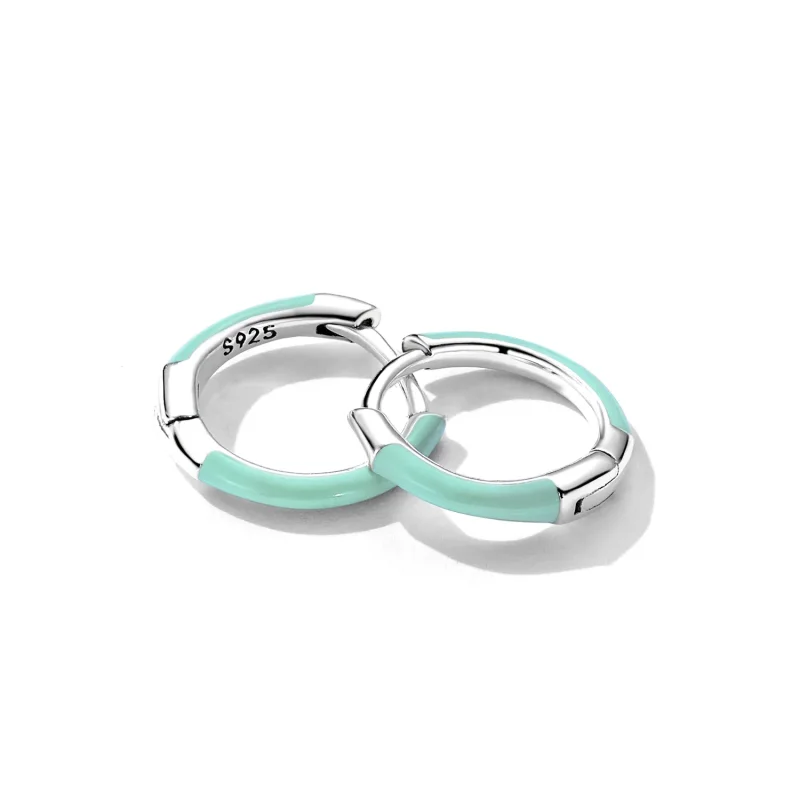 (slika za) Dvojni okrogli obročasti uhani v slogu Pandora - SCE1454 - Ogled 3