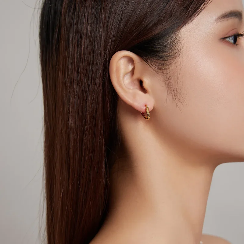 (slika za) Kovinski obročki v obliki srca v slogu Pandora - SCE1174-B - Ogled 5