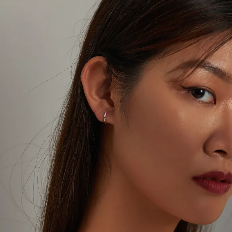 (slika za) Mini obročki s trakom v slogu Pandora - SCE1284 - Ogled 5