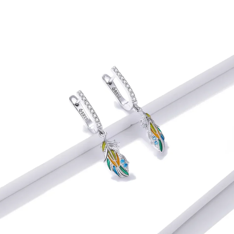 (slika za) Obročasti uhani Iroha v stilu Pandora - BSE485 - Ogled 3