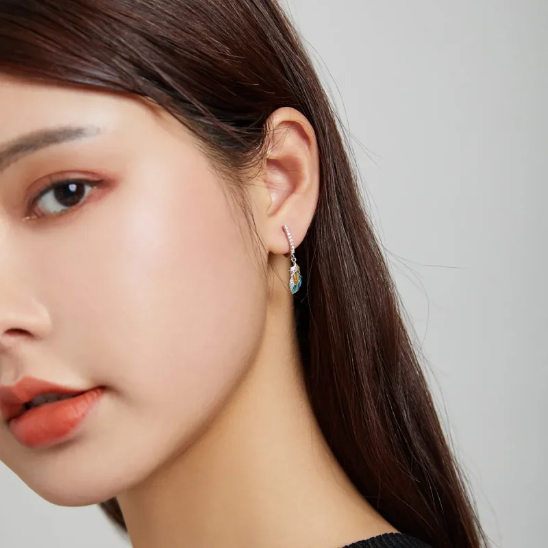 (slika za) Obročasti uhani Iroha v stilu Pandora - BSE485 - Ogled 7