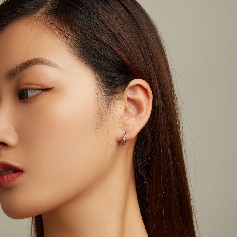 (slika za) Obročasti uhani s kamni v slogu Pandora - SCE1494 - Ogled 5