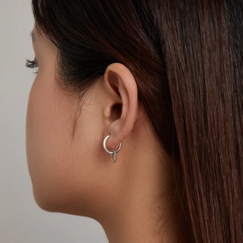 (slika za) Obročasti uhani Shuanghuan v stilu Pandora - SCE1199 - Ogled 7