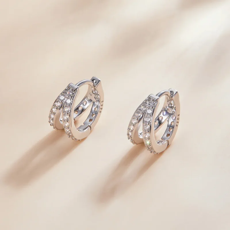 (slika za) Obročasti uhani v slogu Pandora za moderne ženske - SCE1187-A - Ogled 2