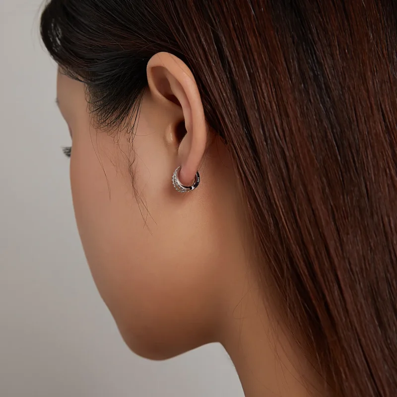 (slika za) Obročasti uhani v slogu Pandora za moderne ženske - SCE1187-A - Ogled 6