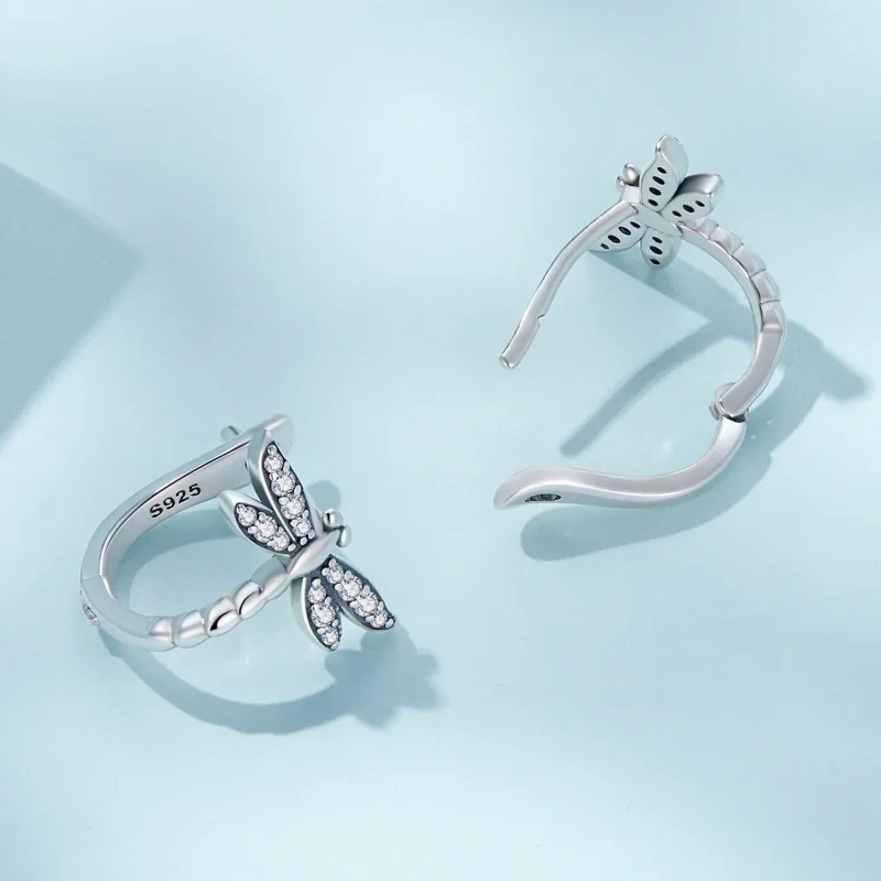 (slika za) Obročasti uhani z kačjimi pastirji v slogu Pandora - SCE1511 - Ogled 4