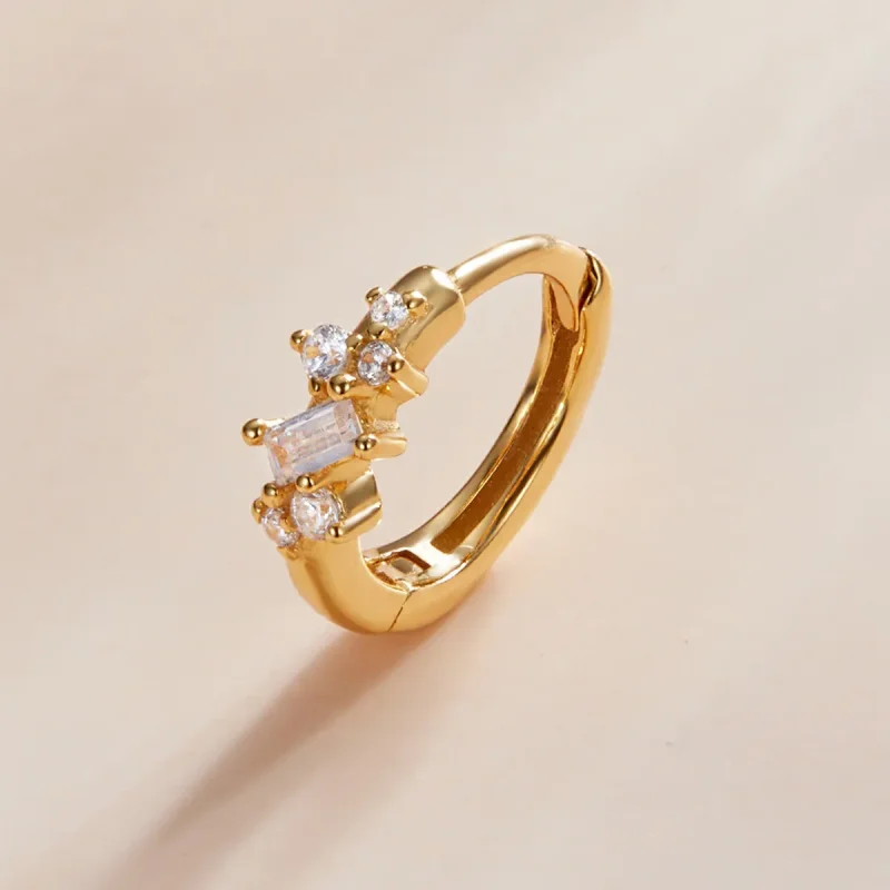 (slika za) Pandora Style Simple – zvezdasti obročasti uhani – SCE1189 - Ogled 3