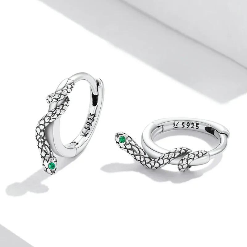 (slika za) Pandora Style Spirit Snake Hoop Uhani - SCE1357 - Ogled 3