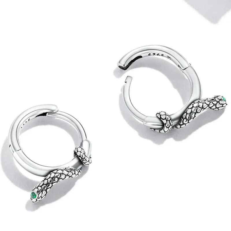 (slika za) Pandora Style Spirit Snake Hoop Uhani - SCE1357 - Ogled 4