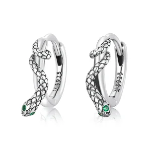 (slika za) Pandora Style Spirit Snake Hoop Uhani - SCE1357