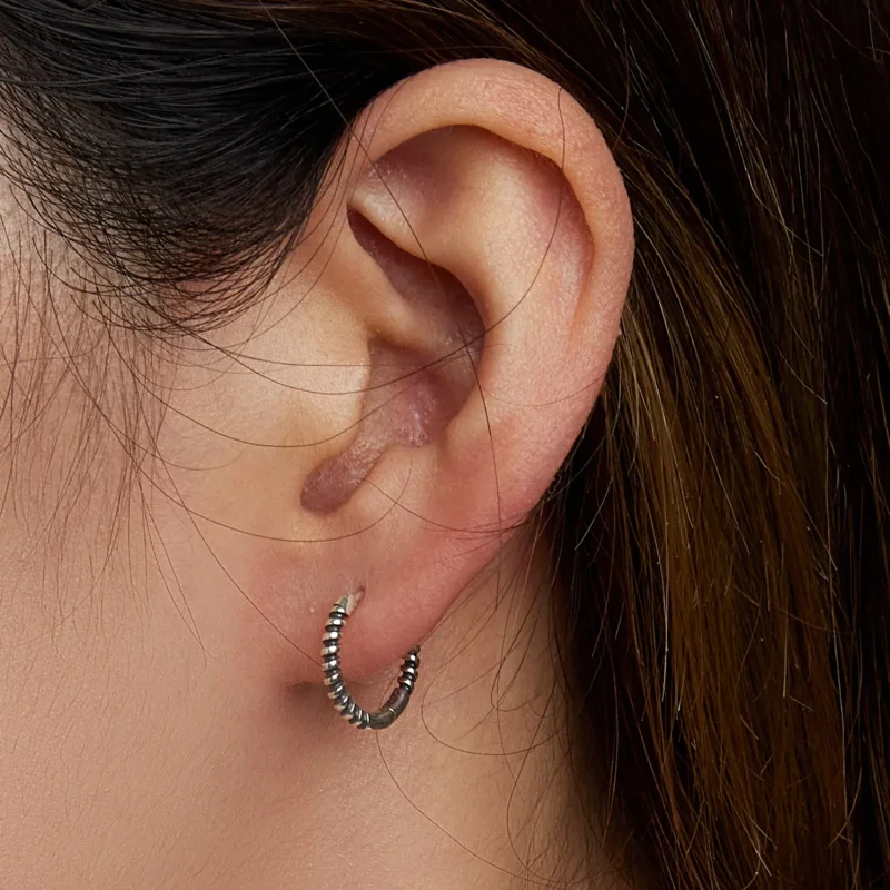 (slika za) Preprosti obročasti uhani iz nitke v slogu Pandora - SCE1423 - Ogled 7