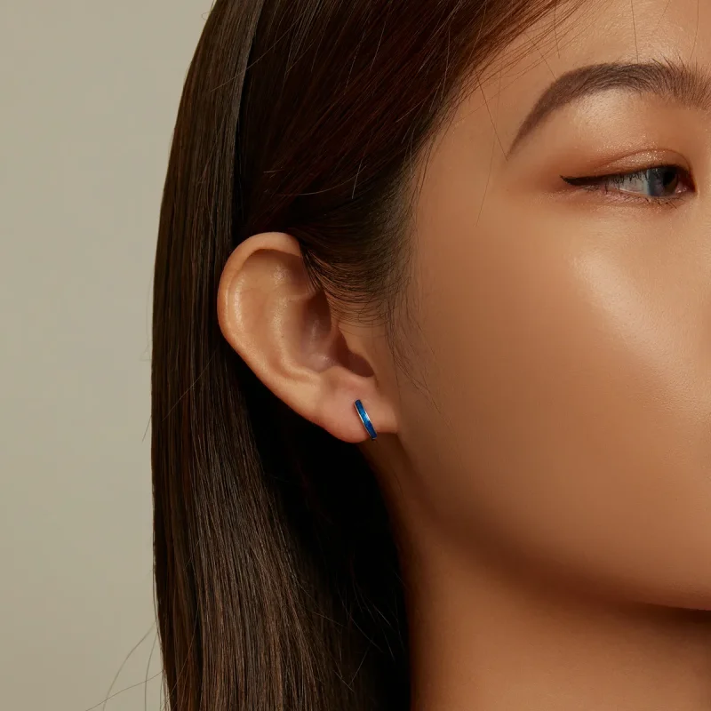 (slika za) Preprosti obročasti uhani v slogu Pandora - SCE1360 - Ogled 5