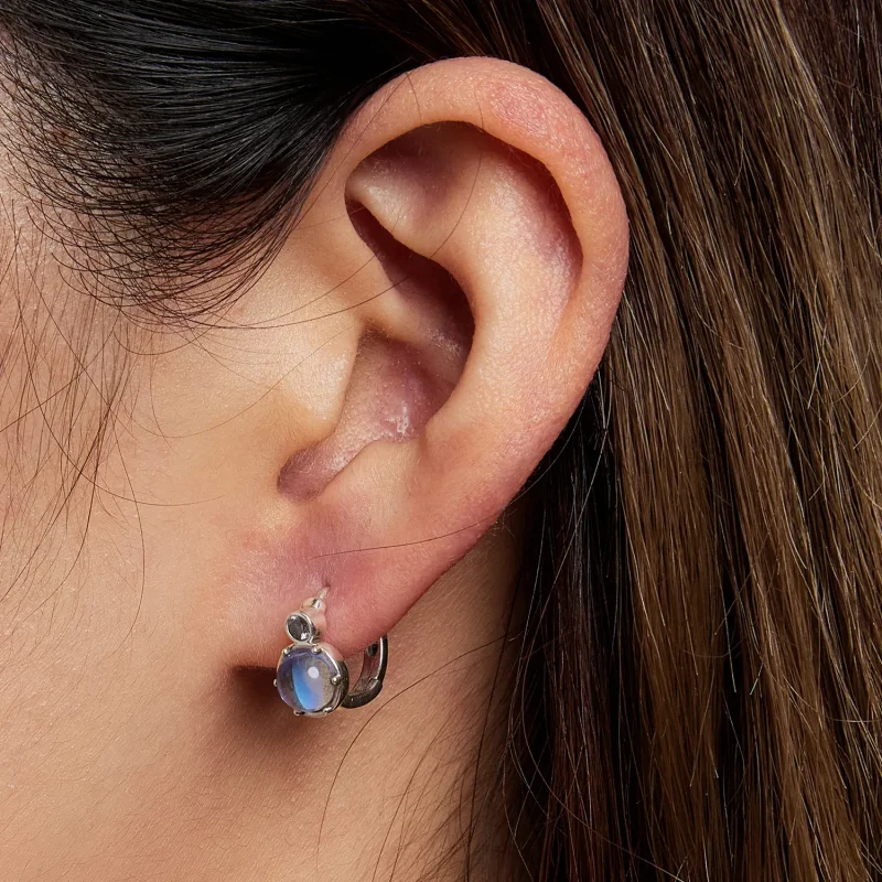 (slika za) Preprosti simfonični obročasti uhani v slogu Pandora - SCE1411 - Ogled 5