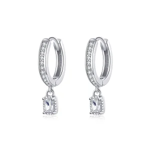 (slika za) Uhani s cirkonskimi obročki v slogu Pandora - BSE157