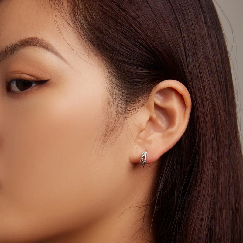 (slika za) Uhani z obroči v stilu Pandora - SCE1523 - Ogled 6