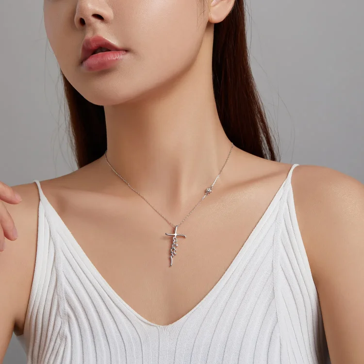 Ogrlica Faith of the Cross v stilu Pandora - BSN231