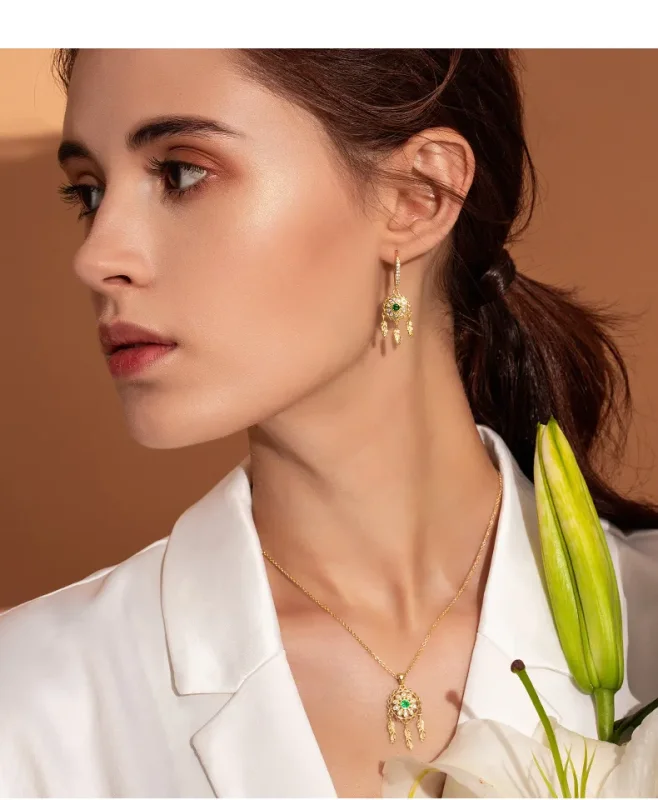 (slika za) Ogrlica lovilec sanj v stilu Pandora - SCN263-B - Ogled 3