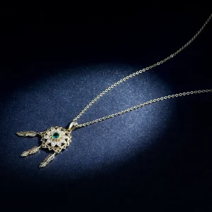 (slika za) Ogrlica lovilec sanj v stilu Pandora - SCN263-B