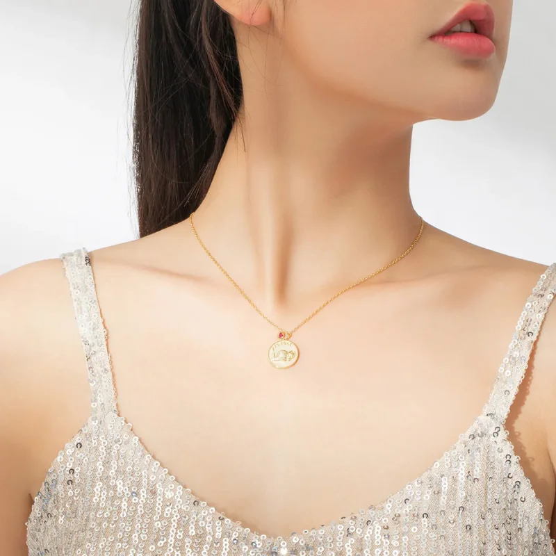 (slika za) Ogrlica s slonom v slogu Pandora - BSN173 - Ogled 8