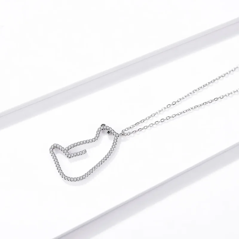 (slika za) Ogrlica s polarnim medvedom v stilu Pandora - BSN195 - Ogled 2