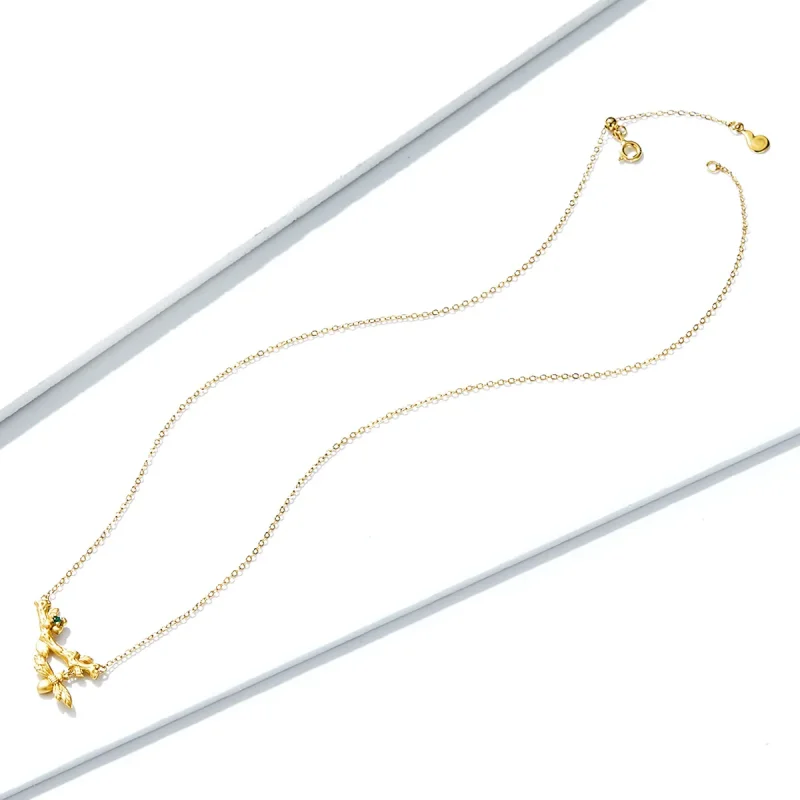 (slika za) Ogrlica s poletnimi rožami v stilu Pandora - BSN103 - Ogled 4