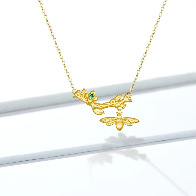 (slika za) Ogrlica s poletnimi rožami v stilu Pandora - BSN103 - Ogled 6