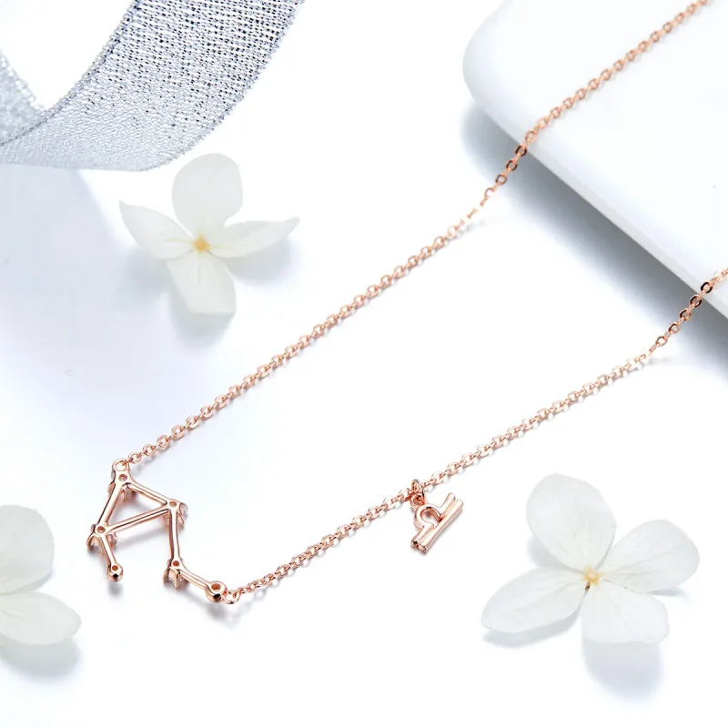 (slika za) Ogrlica Tehtnica v stilu Pandora - BSN022 - Ogled 4