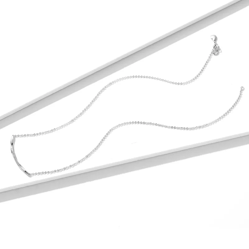 (slika za) Ogrlica z nasmehom v stilu Pandora - BSN130 - Ogled 2