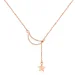 Ogrlica z verižico iz rožnatega zlata v stilu Pandora - SCN108-C