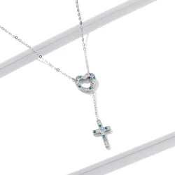 Pandora Style Love Cross ogrlica - BSN244