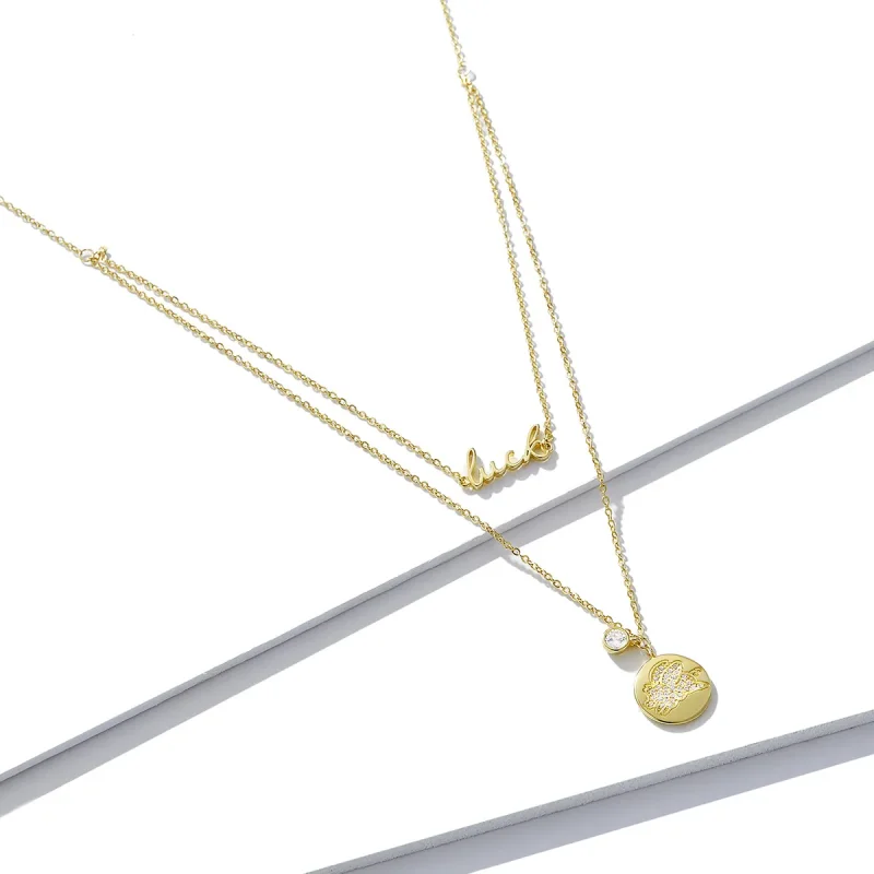 (slika za) Pandora Style Lucky Pig Ogrlica - BSN090 - Ogled 2