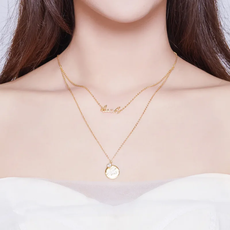 (slika za) Pandora Style Lucky Pig Ogrlica - BSN090 - Ogled 7