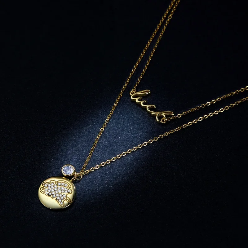 (slika za) Pandora Style Lucky Pig Ogrlica - BSN090 - Ogled 8