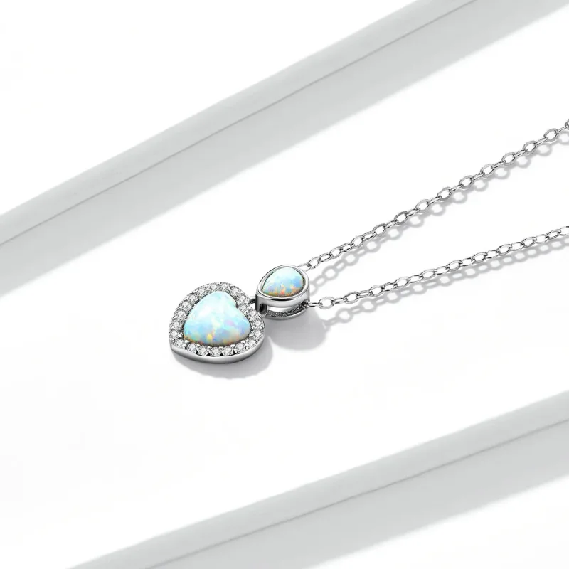 (slika za) Pandora Style Opal Ljubezenska ogrlica - BSN243 - Ogled 2