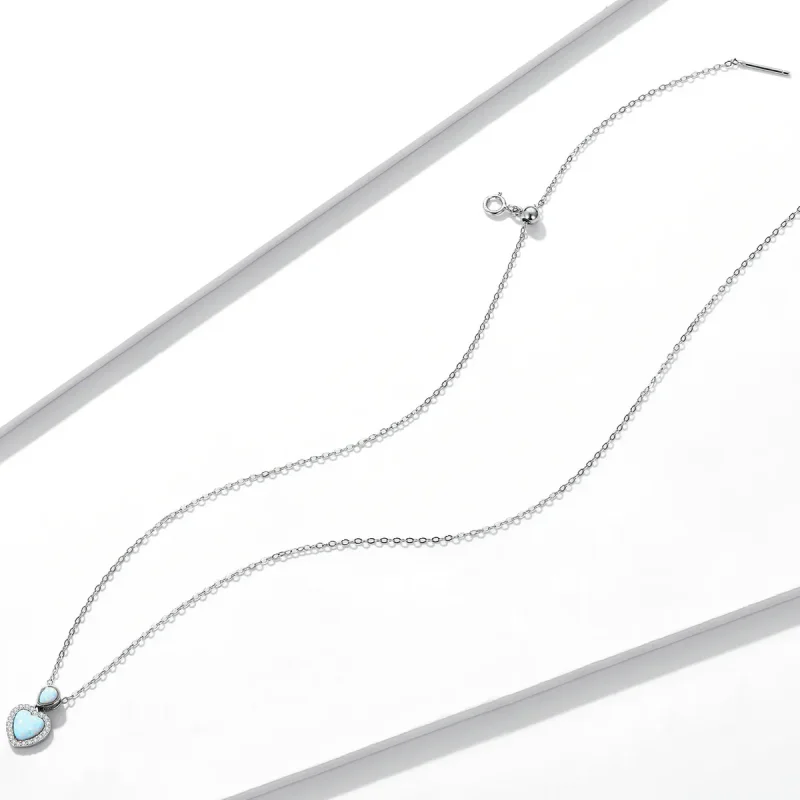 (slika za) Pandora Style Opal Ljubezenska ogrlica - BSN243 - Ogled 4
