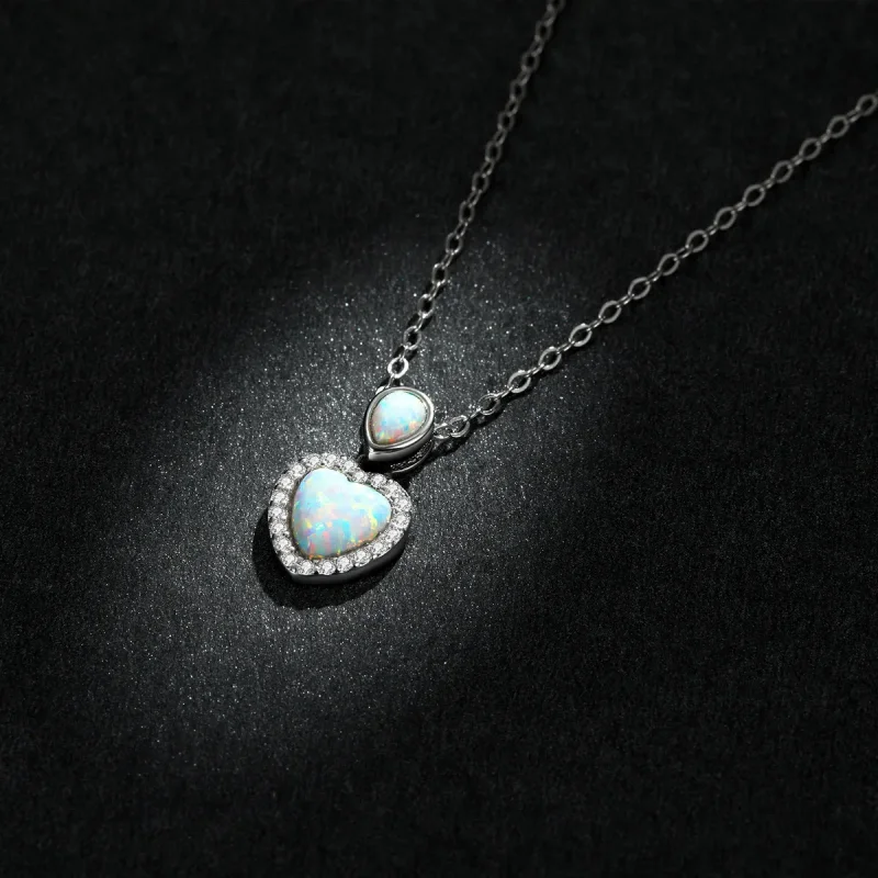 (slika za) Pandora Style Opal Ljubezenska ogrlica - BSN243 - Ogled 5