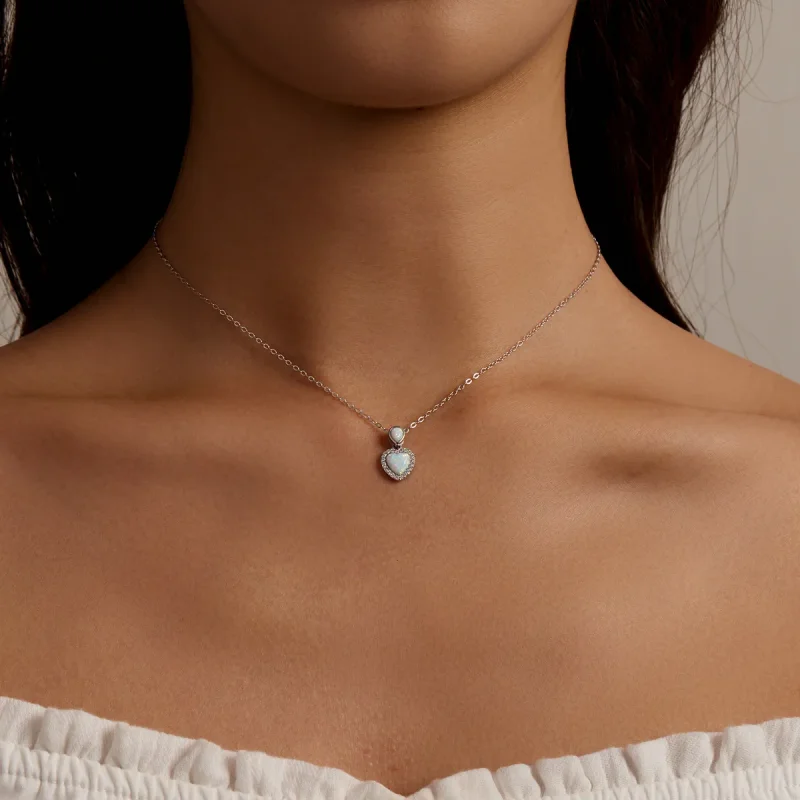 (slika za) Pandora Style Opal Ljubezenska ogrlica - BSN243 - Ogled 7