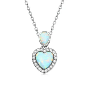(slika za) Pandora Style Opal Ljubezenska ogrlica - BSN243