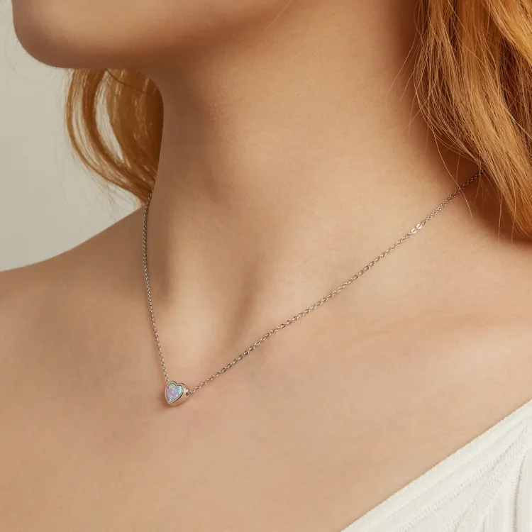 Pandora Style Opal Ljubezenska ogrlica - SCN471