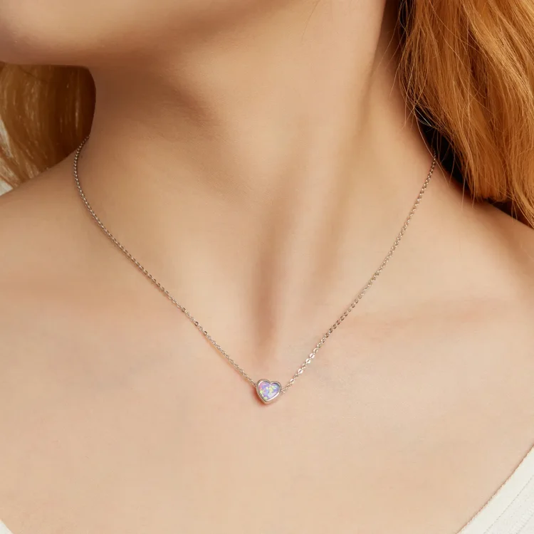 Pandora Style Opal Ljubezenska ogrlica - SCN471