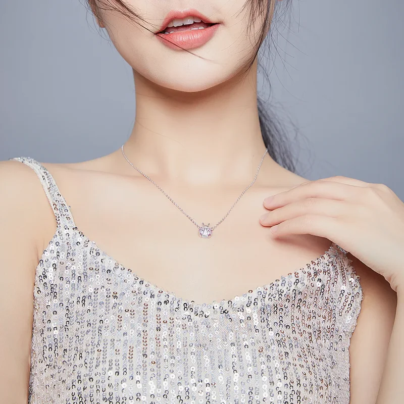 (slika za) Srebrna bleščeča ogrlica s pikapolonico v stilu Pandora - SCN400 - Ogled 6