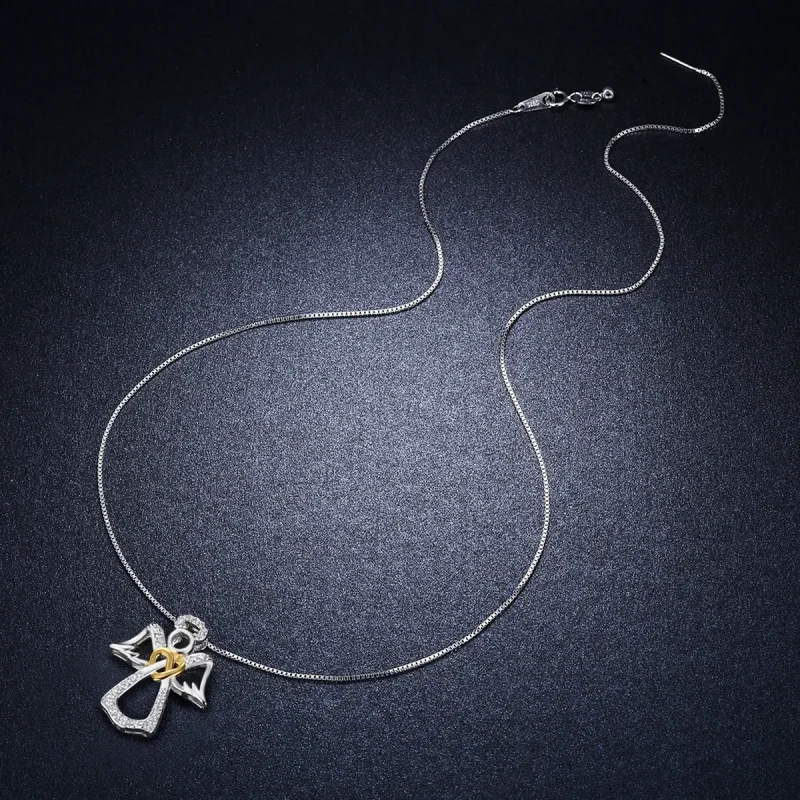 (slika za) Srebrna ogrlica angel varuh v stilu Pandora - SCN123 - Ogled 8