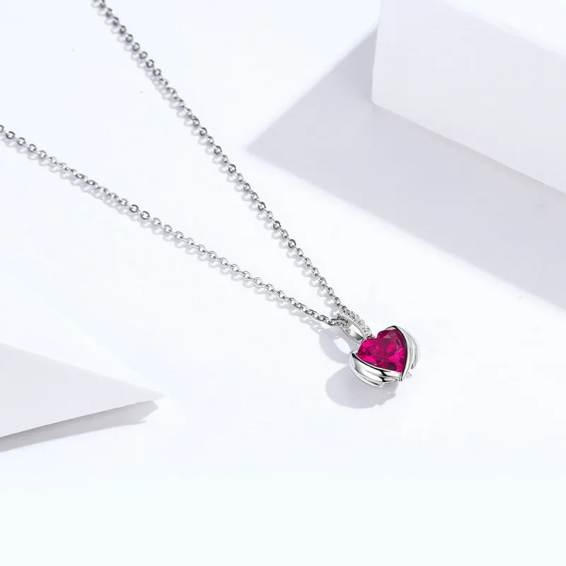 (slika za) Srebrna ogrlica Guardian Hearts v stilu Pandora - SCN341 - Ogled 4