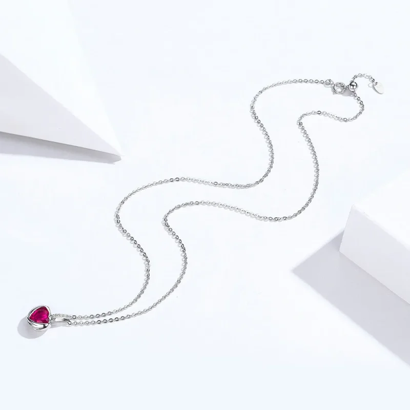 (slika za) Srebrna ogrlica Guardian Hearts v stilu Pandora - SCN341 - Ogled 5