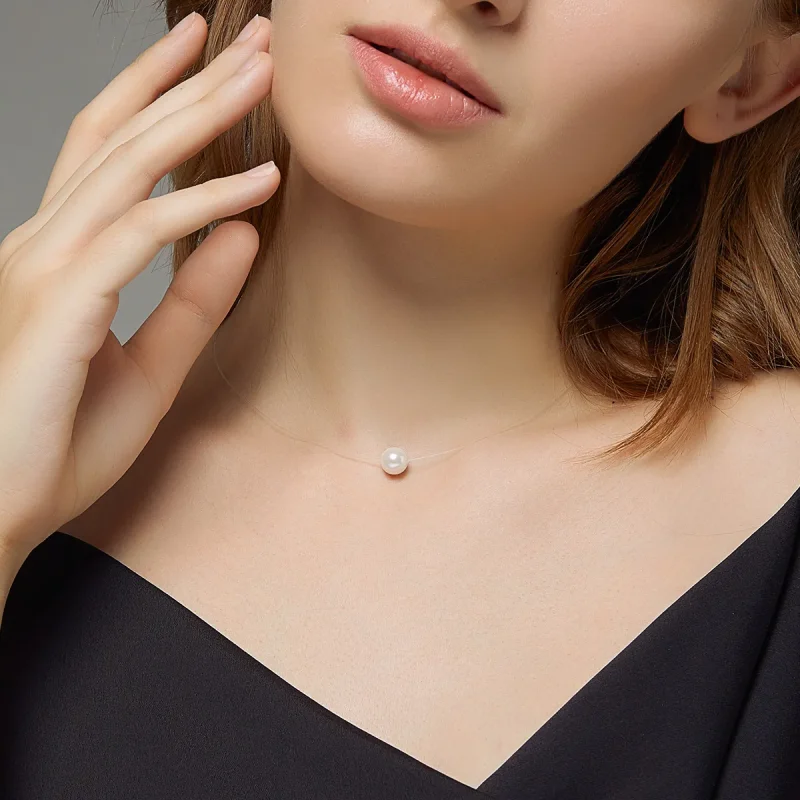 (slika za) Srebrna ogrlica s školjkami v stilu Pandora - SCN372 - Ogled 8