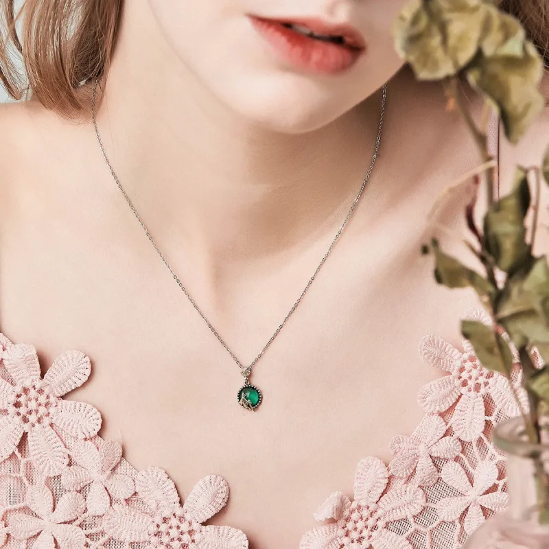 (slika za) Srebrna ogrlica v slogu Pandora Love of Mermaid - SCN262 - Ogled 7