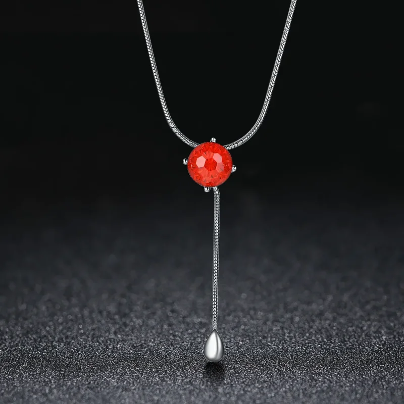 (slika za) Srebrna ogrlica v slogu Pandora Tears of Love - SCN182 - Ogled 3